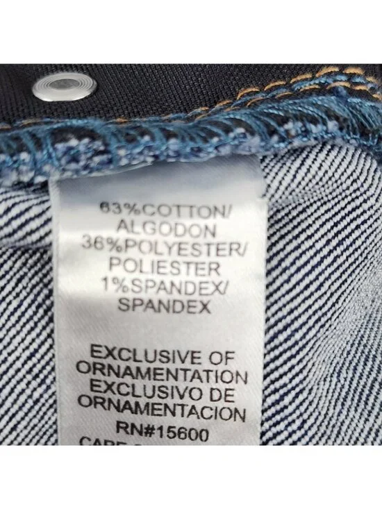 Democracy Jeans Women 16W Blue AB Technology Skyrise Frayed Hem Denim (33x25) - Picture 10 of 11